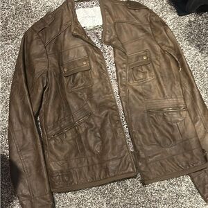 Women’s  Brown faux Leather Jacket